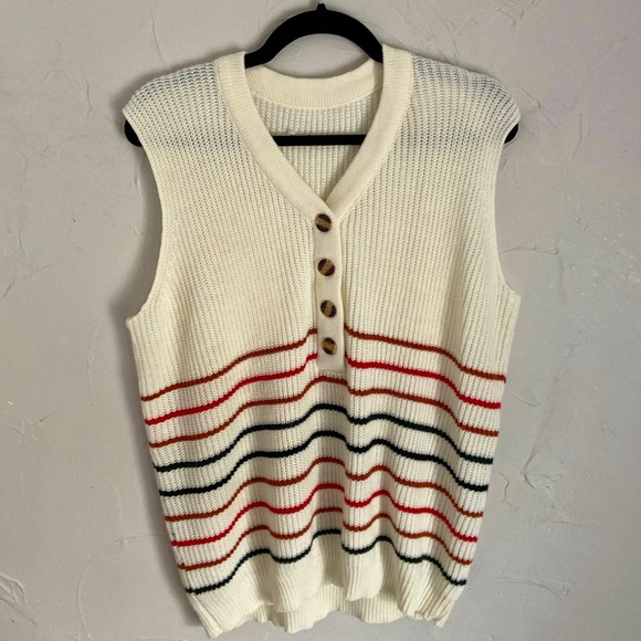 Striped sweater vest - Picture 1 of 2
